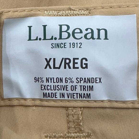 L.L. Bean SunSmart Cargo Pants Khaki XL Lightweight Hike Camp Outdoors Gorpcore - Picture 12 of 13